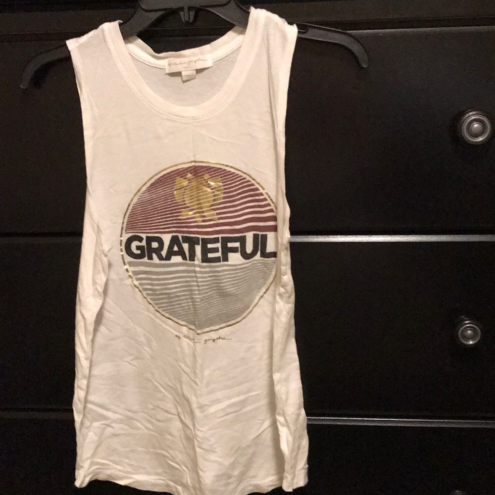 white workout tank